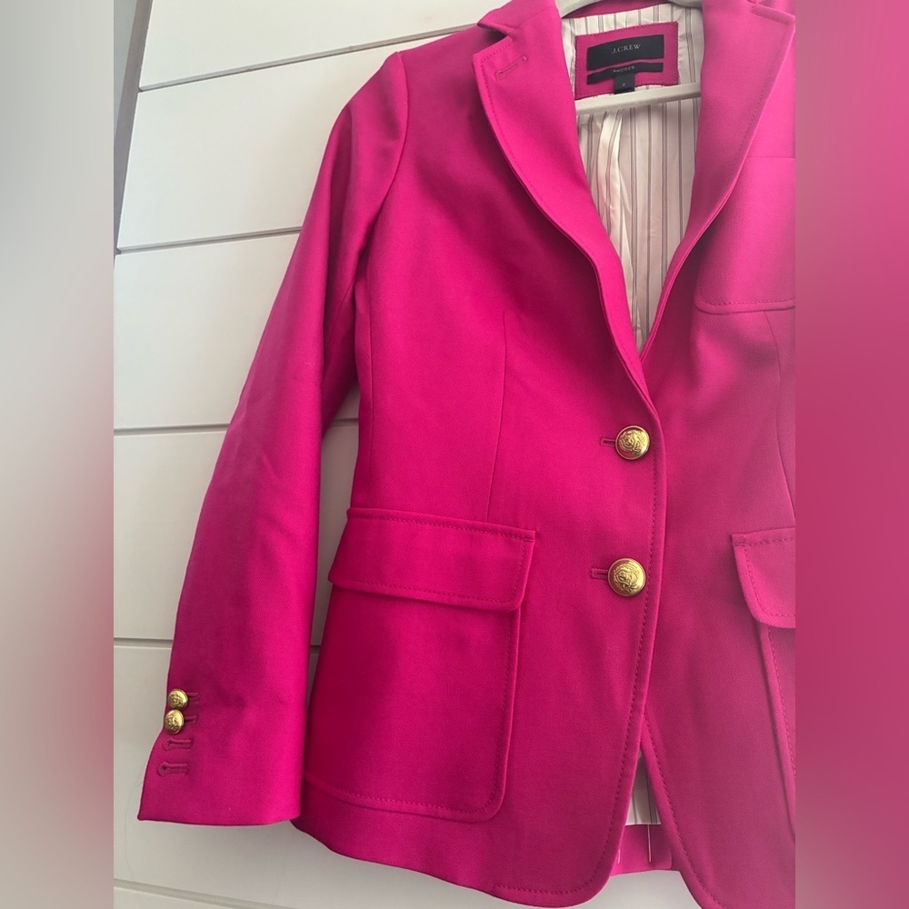 JCrew Rhoades Jacket/Blazer Fuscha Ponk. Sz2 Gorgeous Like New - Picture 5 of 10